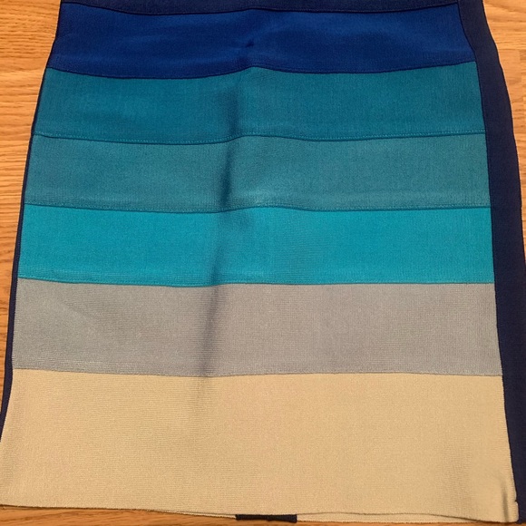 Blue ombré bandage mini dress - Picture 5 of 5